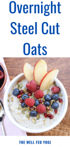 Don't forget to Pin it! Overnight Steel Cut Oats