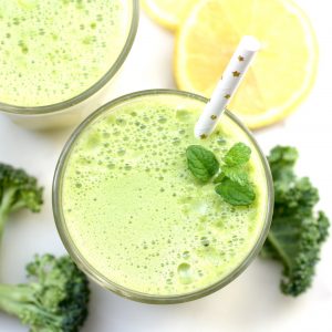 Vitality Juice, green juice, broccoli, kale, cucumber, lemon, mint, ginger