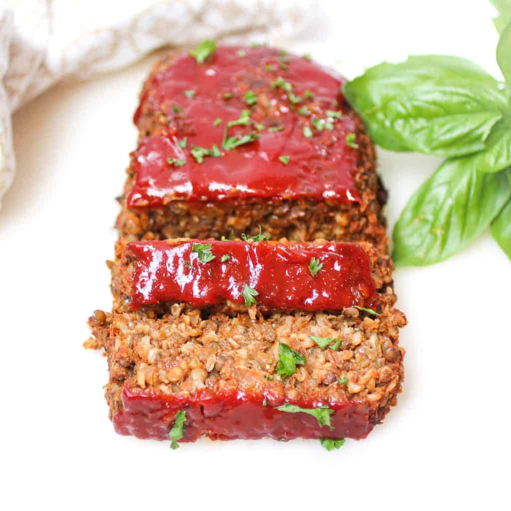 Easy Vegan Meatloaf with lentils