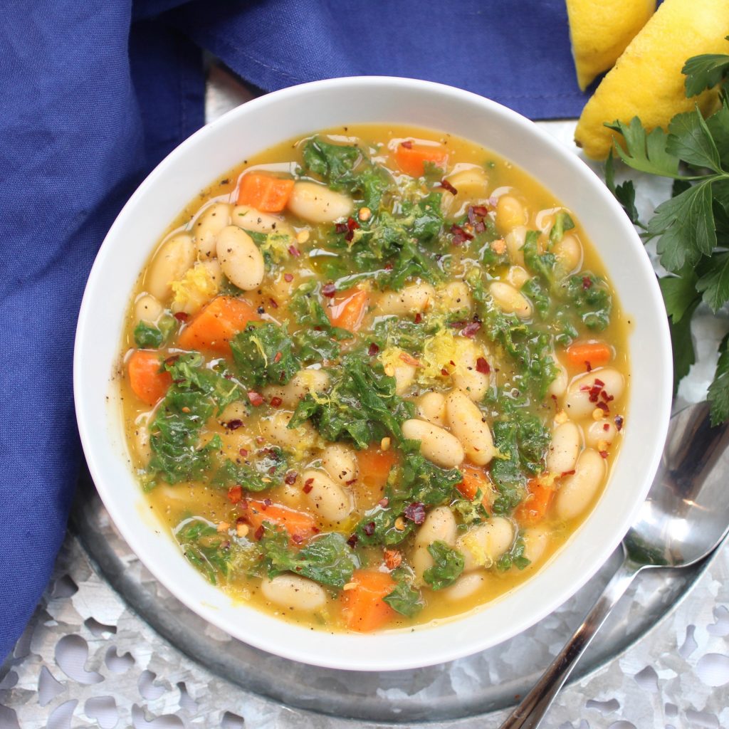 White Bean and Escarole Soup - The Well Fed Yogi