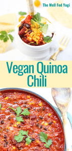 Don't forget to Pin it! Vegan Quinoa Chili