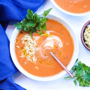 A bowl of comforting Tomato Soup