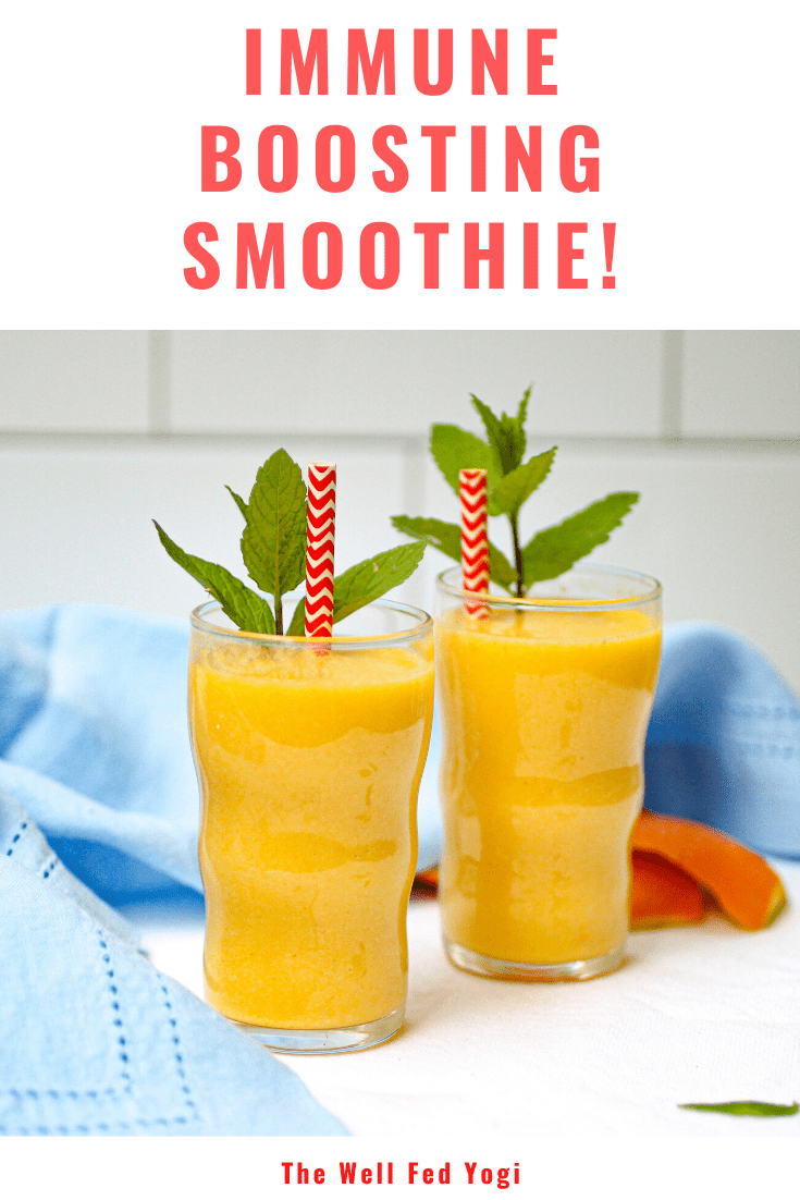 don't forget to pin it! Immune boosting smoothie