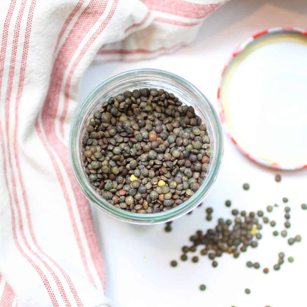 French Le Puy Lentils for Lentil bolognese