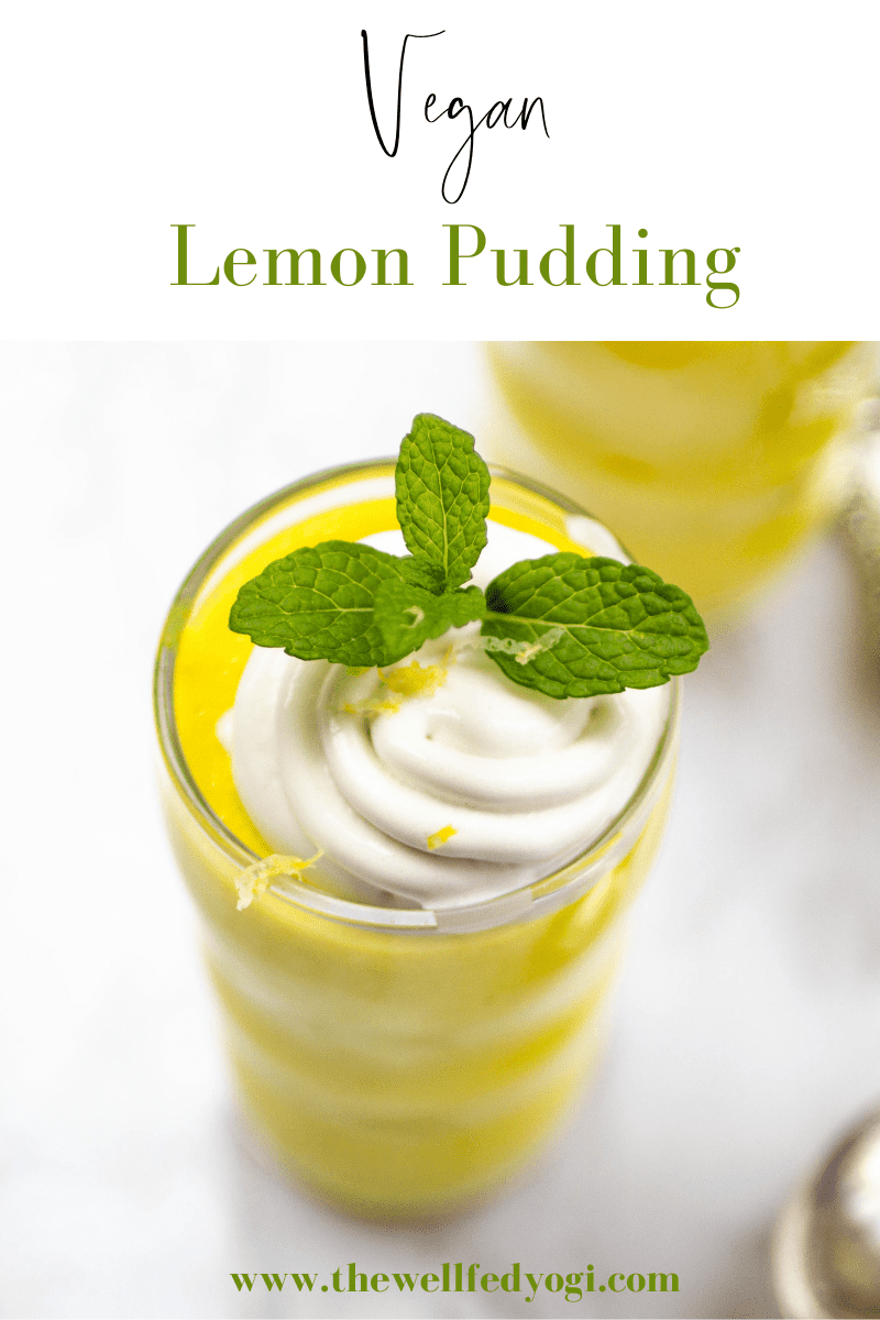 Vegan Lemon Pudding Pinterest Pin