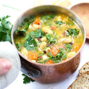 Vegetable and bean soup