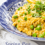 A delicious spring pea risotto