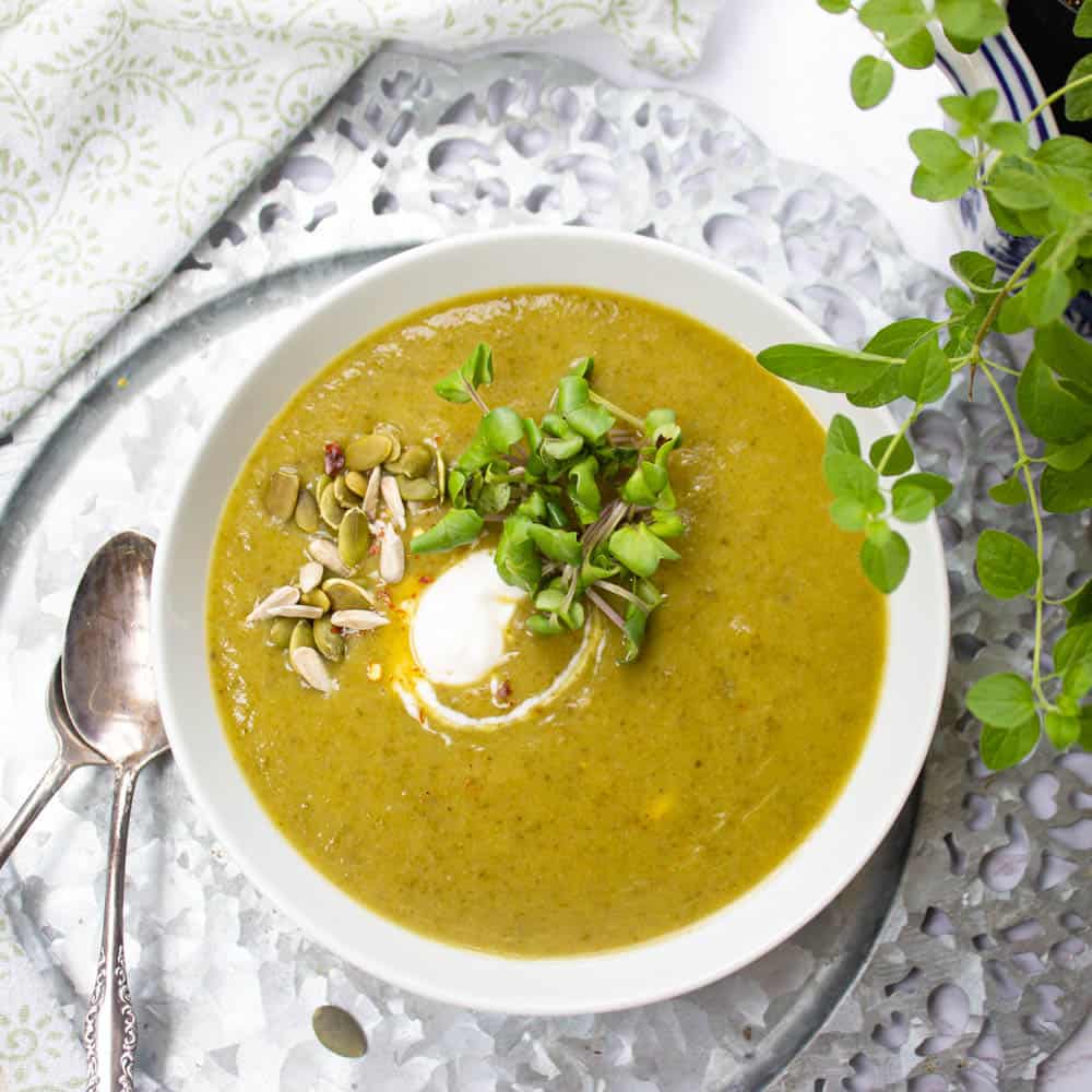 a bowl of Spring Watercress Soup