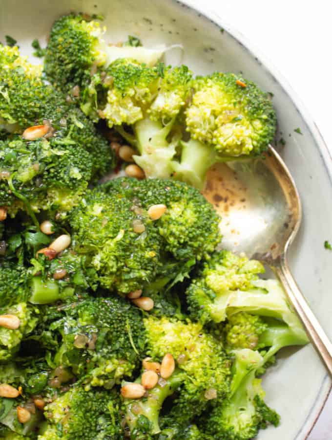 Broccoli with Cilantro and Lime Gremolata