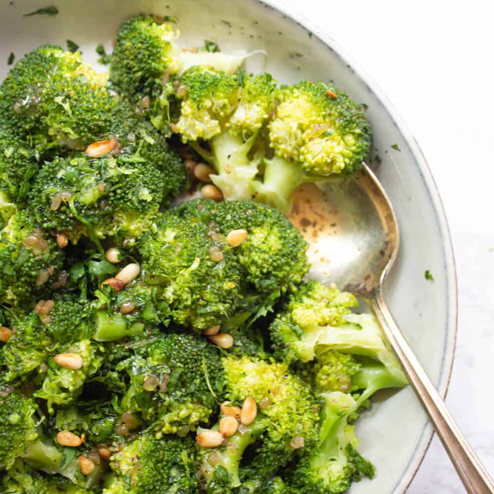 Broccoli with Cilantro and Lime Gremolata