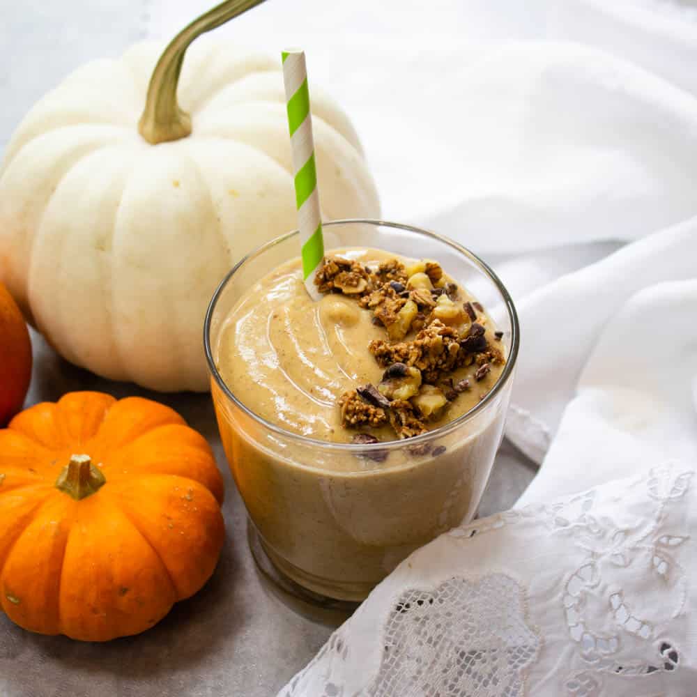 Healthy Pumpkin Smoothie - The Well Fed Yogi